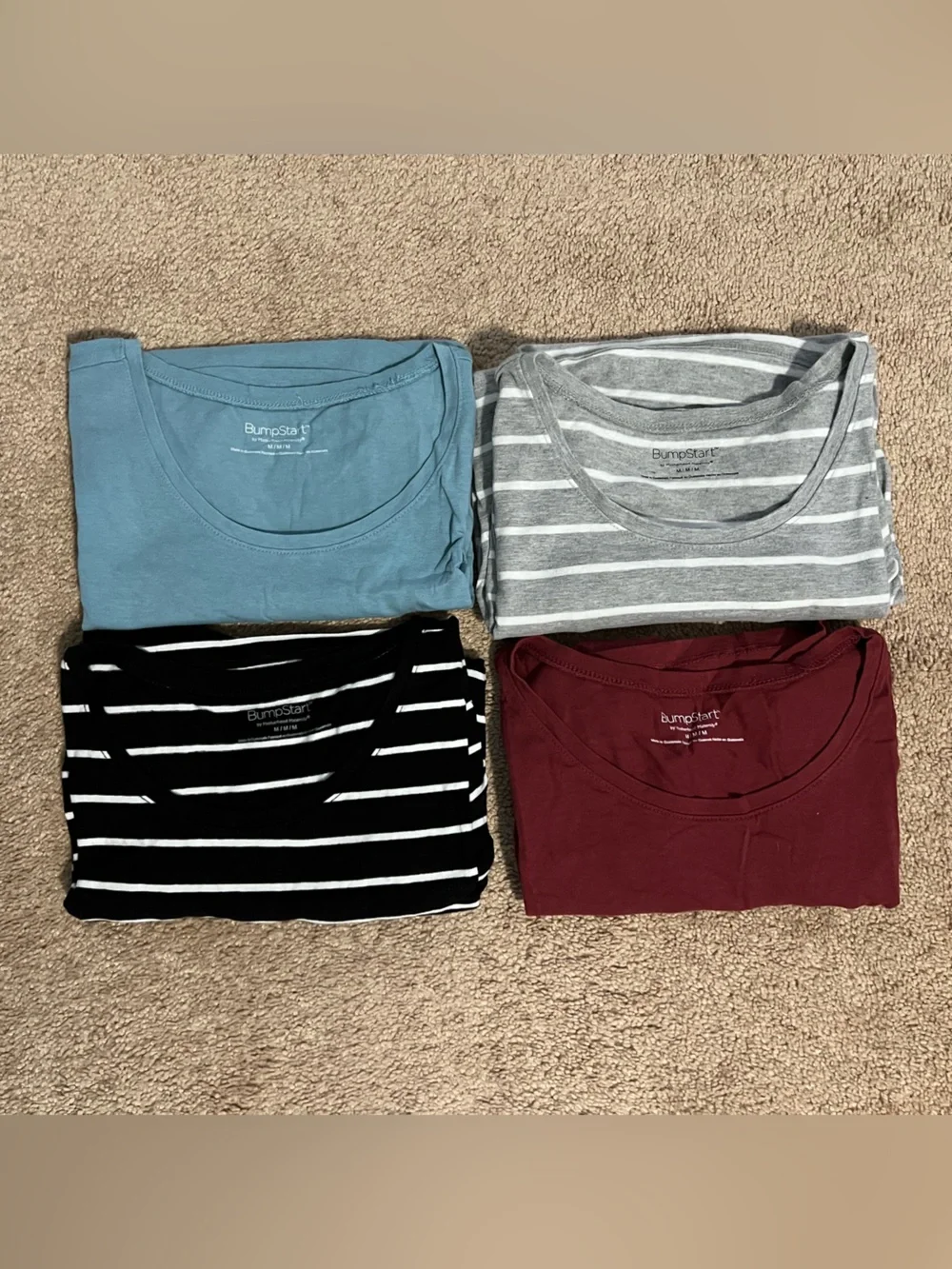 Four pack BumpStart Maternity Short Sleeve Tees - Picture 2 of 4
